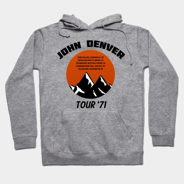 John Denver Tour '71 Hoodie by ocsling